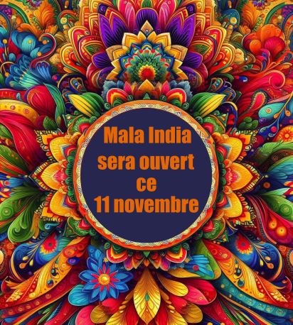  🇮🇳✨ Ouvert ce 11 novembre !