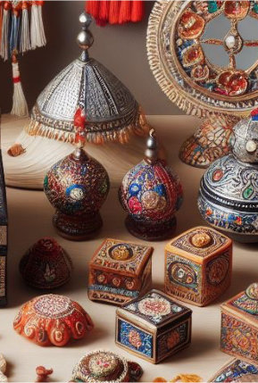 Cadres, tableaux, paravents, vases, pots, guirlandes, miroirs...